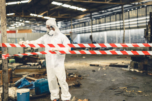 Professional Trauma Scene Cleanup technician working in Blue Jay, CA